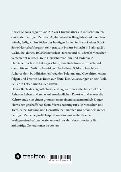 Produktbild: Mut zur Kehrtwende - die Gr&ouml;&szlig;e von Kaiser Ashoka