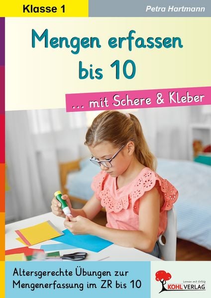 Produktbild: Mengen erfassen bis 10 ... mit Schere und Kleber