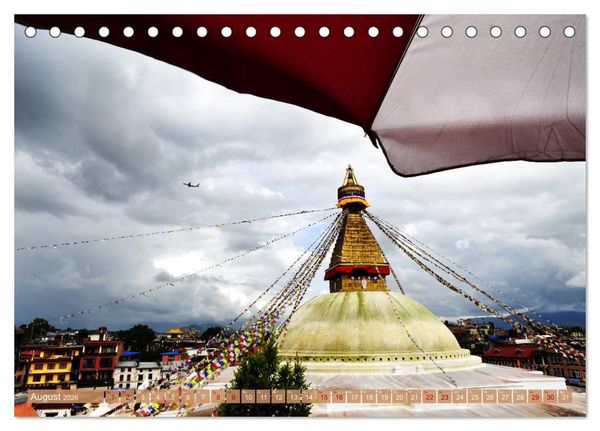 Produktbild: Tsch&ouml;rten, Architektur des Himalaya (Tischkalender 2026 DIN A5 quer), CALVENDO Monatskalender