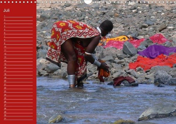 Produktbild: Faszination Afrika: Massai Geburtstagskalender (Wandkalender immerw&auml;hrend DIN A4 quer)
