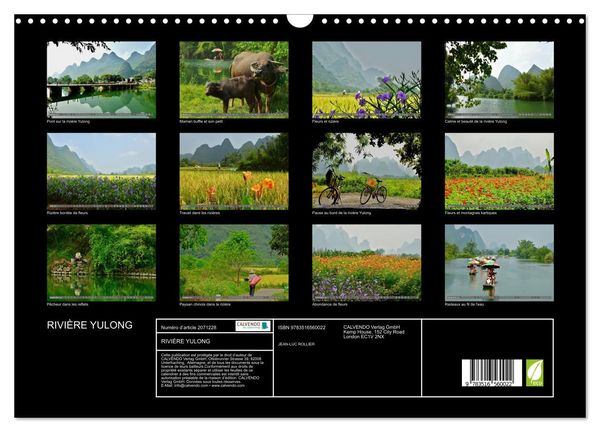 Produktbild: RIVI&Egrave;RE YULONG (Calendrier mural 2026 DIN A3 vertical), CALVENDO calendrier mensuel