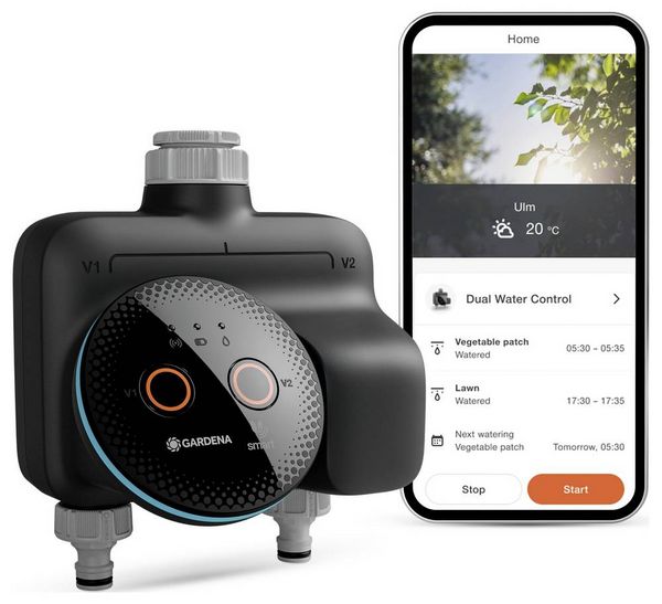 Produktbild: GARDENA 19034-20smart Dual Water Control Bew&auml;sserungssteuerung