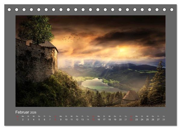 Produktbild: Zauber des Lichtes (Tischkalender 2026 DIN A5 quer), CALVENDO Monatskalender