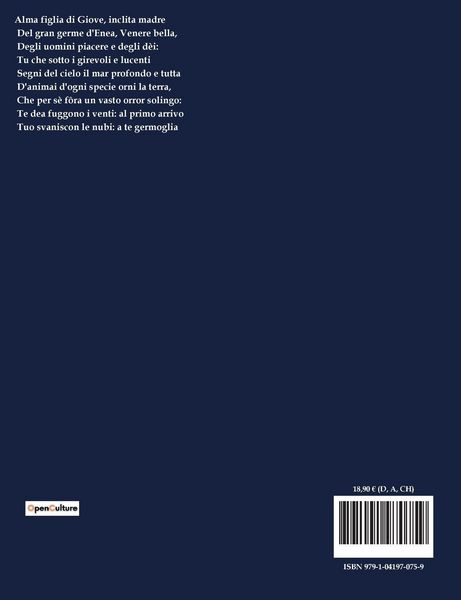 Produktbild: Della Natura Delle Cose - Vol I