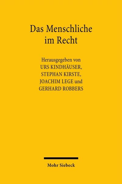 Produktbild: Das Menschliche im Recht