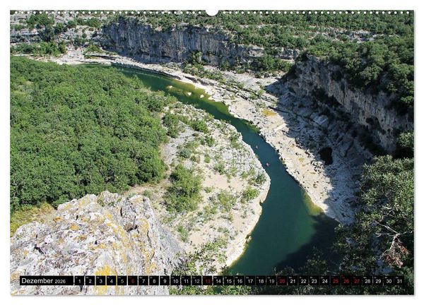 Produktbild: Ard&egrave;che, Grand Canyon Europas (Wandkalender 2026 DIN A2 quer), CALVENDO Monatskalender