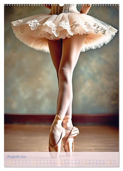 Produktbild: Mit Tutu und Spitzenschuhen Impressionen aus dem Ballett (Wandkalender 2026 DIN A2 hoch), CALVENDO Monatskalender