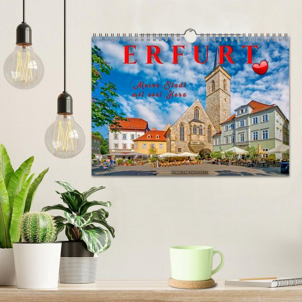 Produktbild: Erfurt - meine Stadt mit viel Herz (Wandkalender 2026 DIN A4 quer), CALVENDO Monatskalender