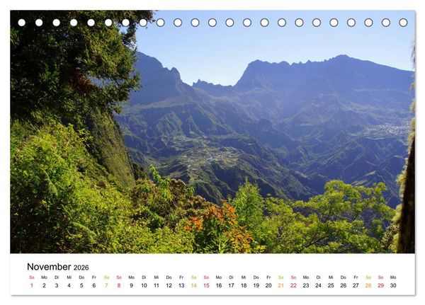 Produktbild: La R&eacute;union - Auf der Insel der Gef&uuml;hle (Tischkalender 2026 DIN A5 quer), CALVENDO Monatskalender