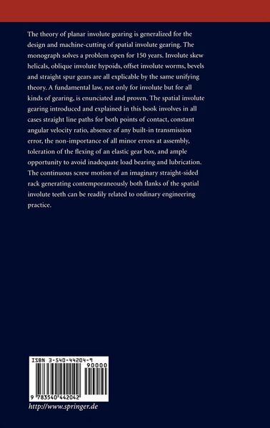 Produktbild: General Spatial Involute Gearing