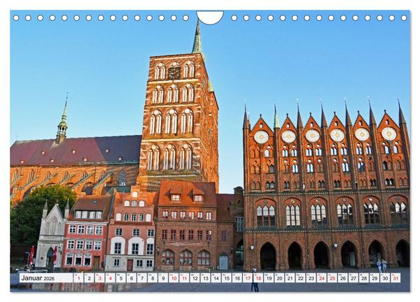 Produktbild: Stralsund, die wundersch&ouml;ne Hansestadt am Strelasund (Wandkalender 2026 DIN A4 quer), CALVENDO Monatskalender