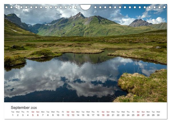 Produktbild: Aosta Valley and its nature (Wall Calendar 2026 DIN A4 landscape), CALVENDO 12 Month Wall Calendar