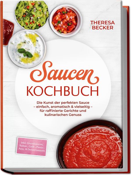 Produktbild: Saucen Kochbuch: Die Kunst der perfekten Sauce - einfach, aromatisch & vielseitig - inkl. Grundsaucen, Rahm-, Grill-, Pasta-, Asia- & Dessertsaucen -