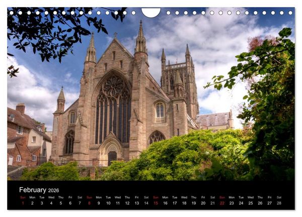 Produktbild: Anglican Cathedrals (Wall Calendar 2026 DIN A4 landscape), CALVENDO 12 Month Wall Calendar
