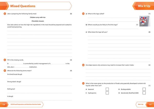 Produktbild: AQA GCSE 9-1 Food Preparation & Nutrition Complete Revision & Practice