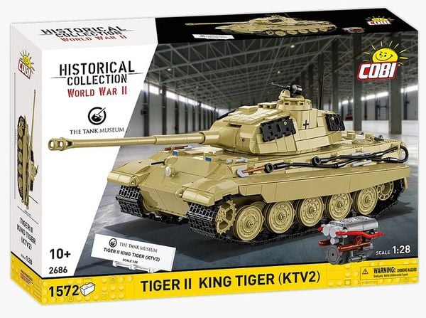 COBI Historical Collection 2686 - Tiger II King (KTV2), WWII, Bausatz 1:28, 1572 Teile