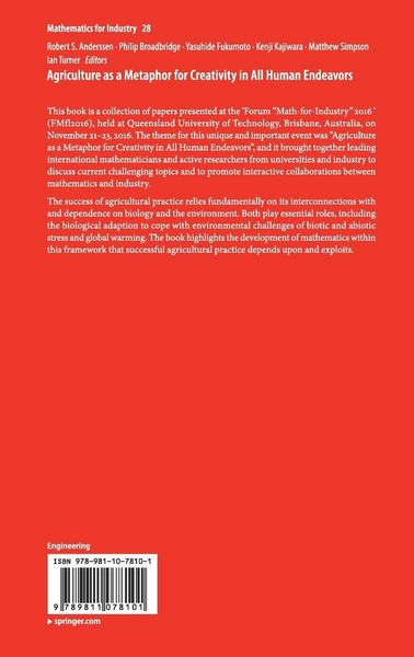 Produktbild: Agriculture as a Metaphor for Creativity in All Human Endeavors