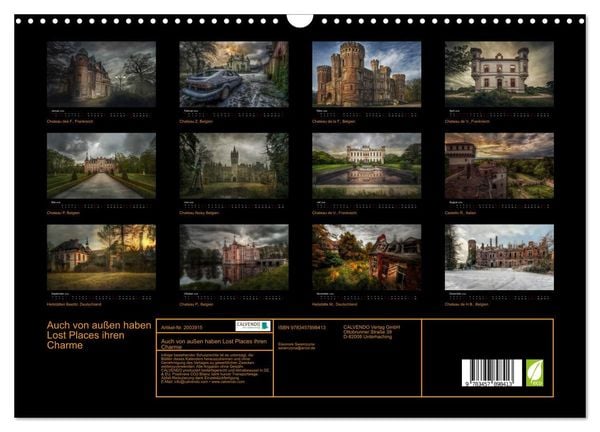 Produktbild: Auch von au&szlig;en haben Lost Places ihren Charme (Wandkalender 2026 DIN A3 quer), CALVENDO Monatskalender