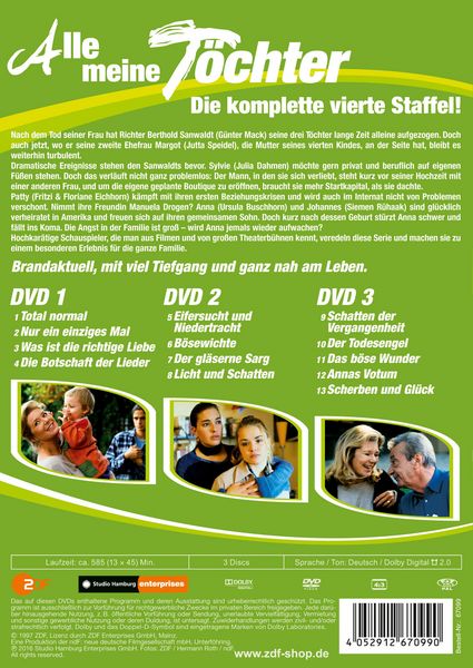 Produktbild: Alle meine T&ouml;chter - Staffel 4 [3 DVDs]