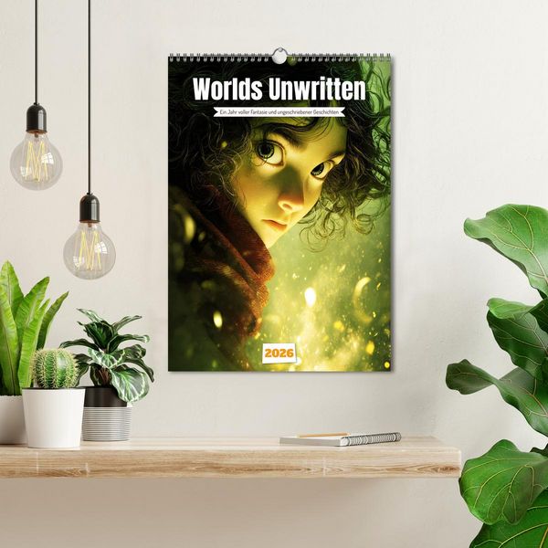 Produktbild: Worlds Unwritten (Wandkalender 2026 DIN A3 hoch), CALVENDO Monatskalender