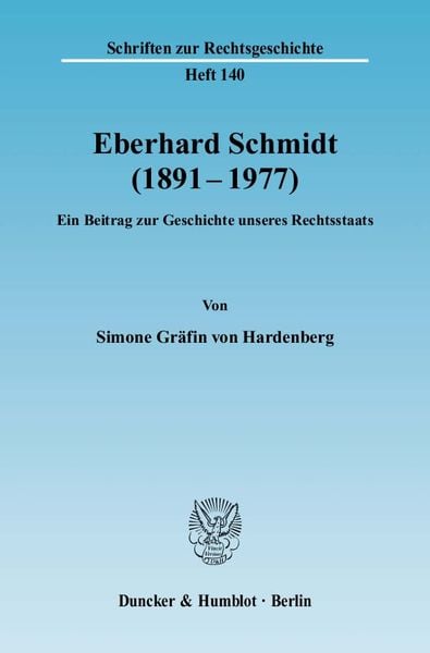 Produktbild: Eberhard Schmidt (1891&ndash;1977).