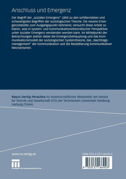 Produktbild: Anschluss und Emergenz