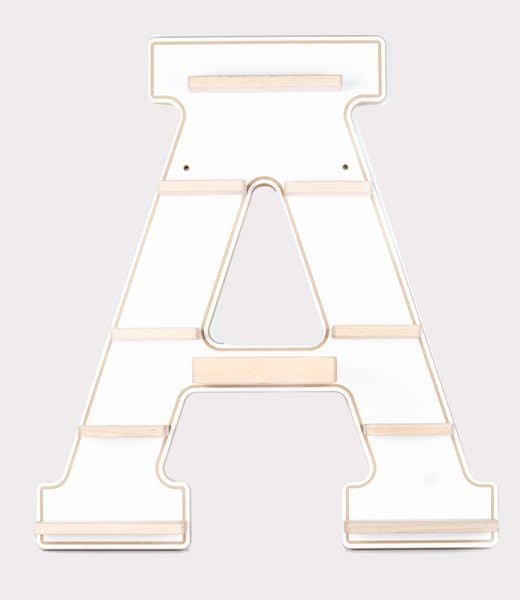 Wandregal 'Buchstabe A' für Toniebox