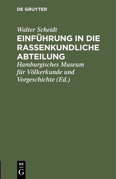 Produktbild: Einf&uuml;hrung in die rassenkundliche Abteilung