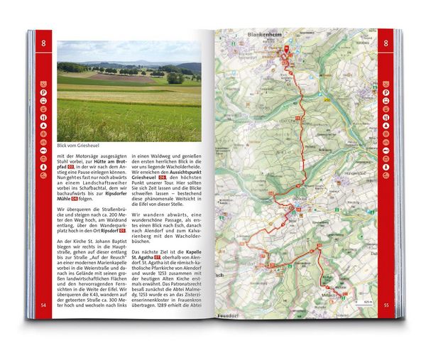 Produktbild: KOMPASS Wanderf&uuml;hrer Eifelsteig, vom Dom zu Aachen zum Dom in Trier, 50 Touren mit Extra-Tourenkarte