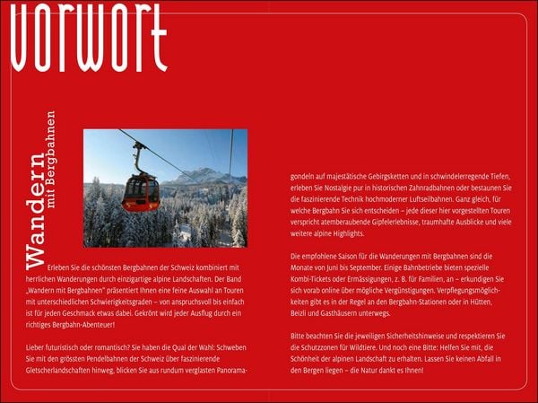 Produktbild: K&uuml;mmerly+Frey Erlebnis Schweiz Wandern mit Bergbahnen - Wanderf&uuml;hrer