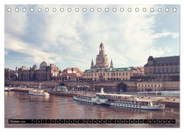 Produktbild: Dresden Die Perle an der Elbe (Tischkalender 2026 DIN A5 quer), CALVENDO Monatskalender
