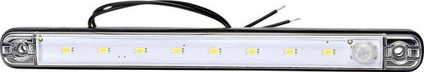 Produktbild: WAS LED Innenraumleuchte 728 SENSOR LW10 LED 12 V (B x H x T) 238 x 25 x 10.4 mm Bewegungsmelder, Automatisches einschalten