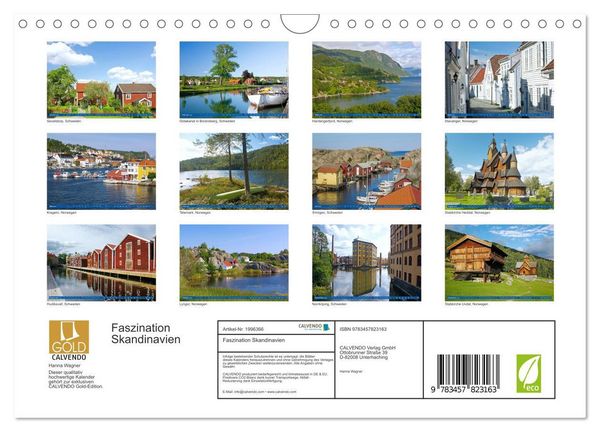 Produktbild: Faszination Skandinavien (Wandkalender 2026 DIN A4 quer), CALVENDO Monatskalender