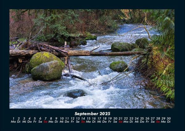 Produktbild: Landschaftskalender 2025 Fotokalender DIN A4