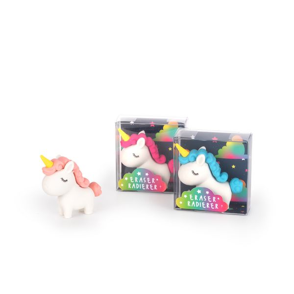 Produktbild: Dreamland Radierer Einhorn 3fach sort