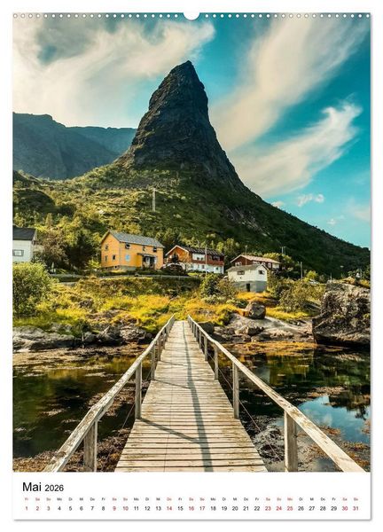 Produktbild: Norwegen - Eine Reise durch das skandinavische Land. (hochwertiger Premium Wandkalender 2026 DIN A2 hoch), Kunstdruck in Hochglanz