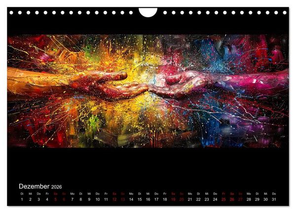 Produktbild: Abstrakte Augenblicke (Wandkalender 2026 DIN A4 quer), CALVENDO Monatskalender