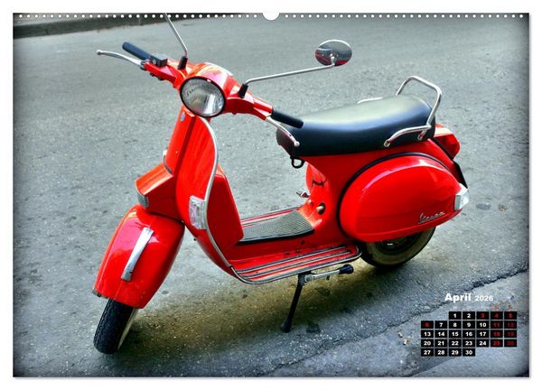 Produktbild: Motorroller - Oldtimer und Youngtimer in Kuba (Wandkalender 2026 DIN A2 quer), CALVENDO Monatskalender