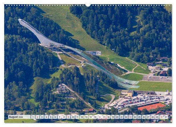 Produktbild: Garmisch-Partenkirchen - Zentrum des Werdenfelser Landes (Wandkalender 2026 DIN A2 quer), CALVENDO Monatskalender