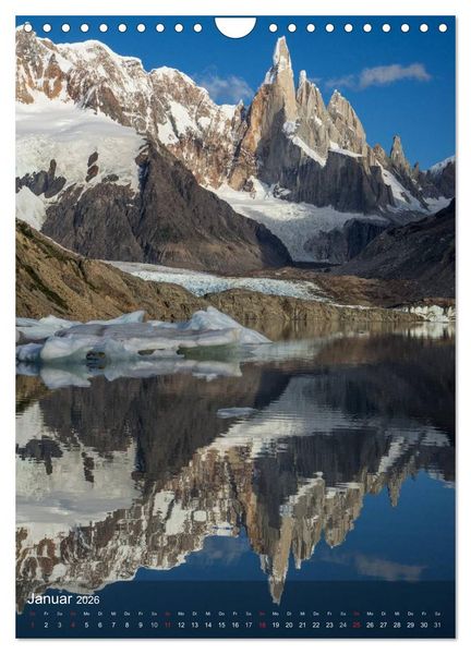 Produktbild: Magische Berge Patagoniens: Cerro Torre (Wandkalender 2026 DIN A4 hoch), CALVENDO Monatskalender