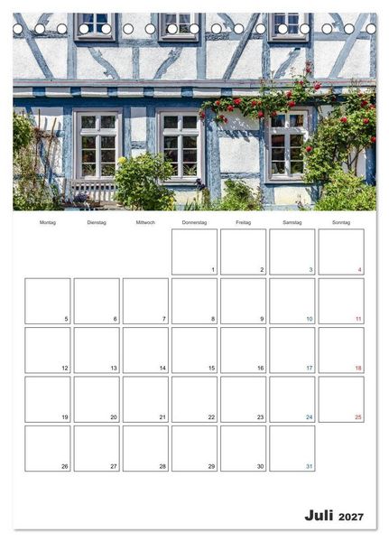 Produktbild: Rheingau Terminplaner (Tischkalender 2027 DIN A5 hoch), CALVENDO Monatskalender