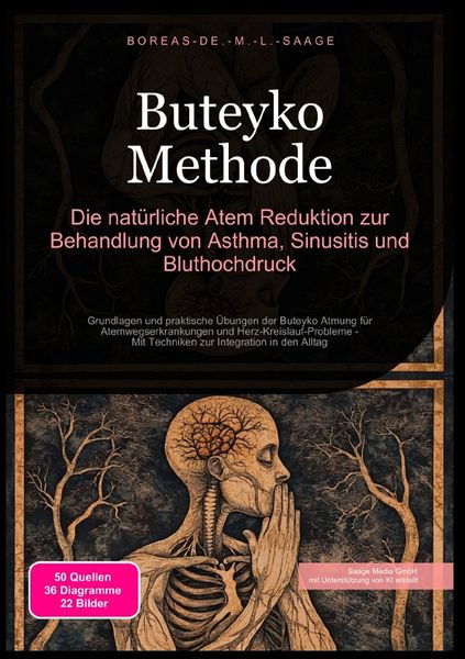 Produktbild: Atemtechnik (DE) / Buteyko Methode: Die nat&uuml;rliche Atem Reduktion zur Behandlung von Asthma, Sinusitis und Bluthochdruck