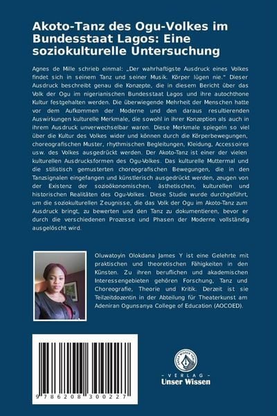 Produktbild: Akoto-Tanz des Ogu-Volkes im Bundesstaat Lagos: Eine soziokulturelle Untersuchung