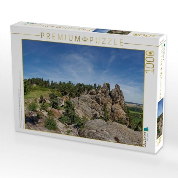 Produktbild: CALVENDO Puzzle Ein Motiv aus dem Kalender Der Harz, Naturschutzgebiet Teufelsmauer | 1000 Teile Lege-Gr&ouml;&szlig;e 64x48cm Foto-Puzzle f&uuml;r gl&uuml;ckliche Stunden