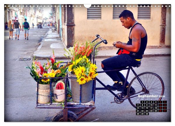 Produktbild: Fahrrad-H&auml;ndler - Handel und Wandel in Havanna (Wandkalender 2026 DIN A3 quer), CALVENDO Monatskalender