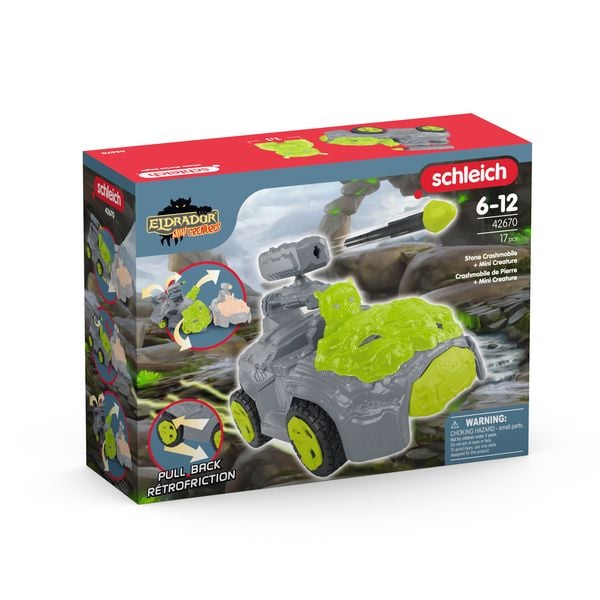 Produktbild: schleich&reg; 42670 Stein-Crashmobil mit Mini Creature
