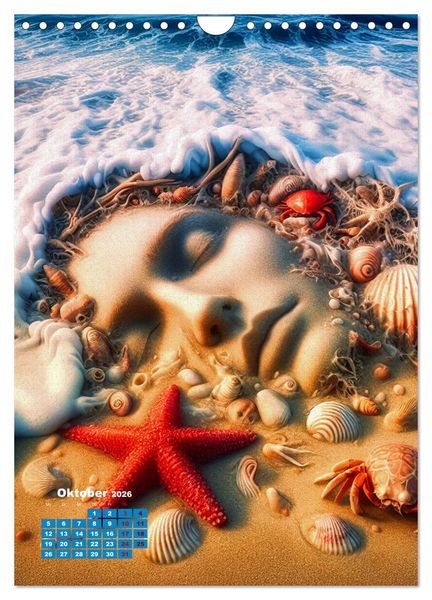 Produktbild: Aus Sand und Meerschaum! (Wandkalender 2026 DIN A4 hoch), CALVENDO Monatskalender