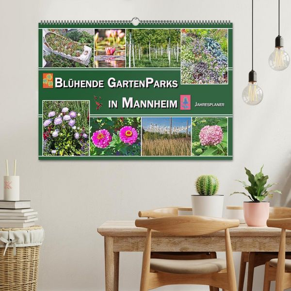 Produktbild: Bl&uuml;hende Gartenparks in Mannheim (Wandkalender 2026 DIN A2 quer), CALVENDO Monatskalender