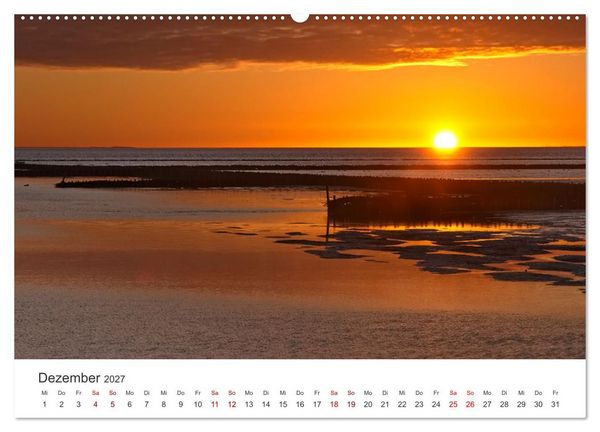 Produktbild: Schutzgebiet Wattenmeer (hochwertiger Premium Wandkalender 2027 DIN A2 quer), Kunstdruck in Hochglanz