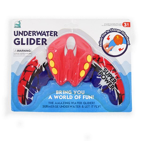 Produktbild: Unterwassergleiter rot/blau 28x17x2cm